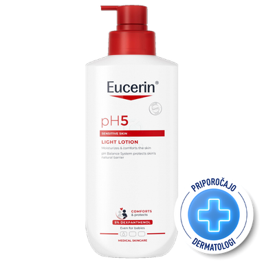 Eucerin pH5, lahek losjon - plastenka s pumpico (400 ml)