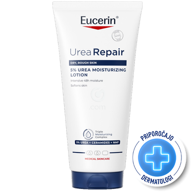 Eucerin UreaRepair 5 % Urea, losjon za telo za suho kožo (200 ml)