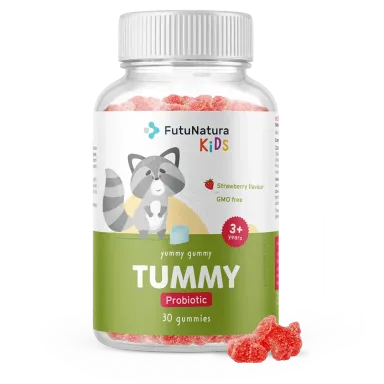 FutuNatura Kids Tummy, gumi bonboni za otroke(30 bonbonov)