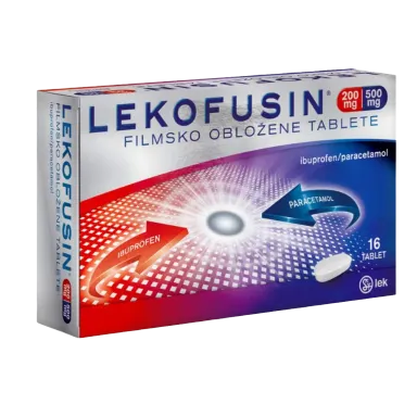 Lekofusin 200 mg/500 mg, filmsko obložene tablete (16 tablet)
