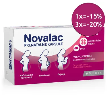 Novalac Prenatal, mehke kapsule (30 kapsul)