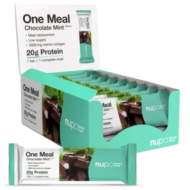 Nupo One Meal, ploščica za nadomestitev obroka - Čokolada in Meta (15 x 60 g)