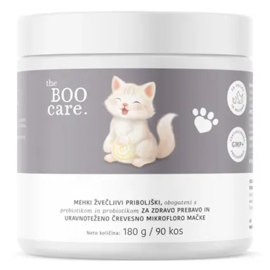 The BOO Care, dopolnilna krmna mešanica za mačke - mikroorganizmi (90 priboljškov)