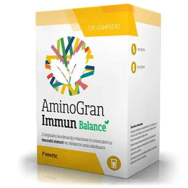Aminogran Immun Balance, prašek za peroralno raztopino - vrečke (7 x 13 g)