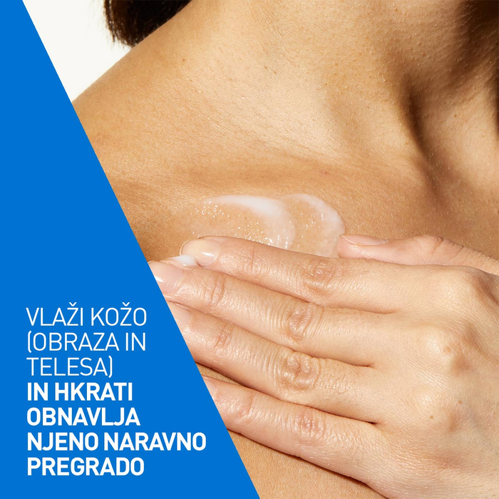 CeraVe vlažilni losjon, polnilo 473 ml – nanos losjona na različne predele telesa