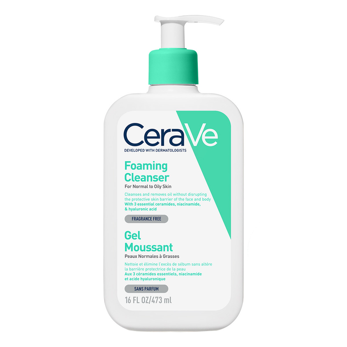 CeraVe peneči čistilni gel za normalno do mastno kožo, 473 ml