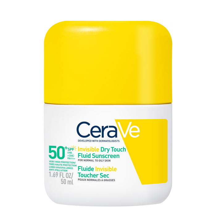 CeraVe nevidni vlažilni fluid za zaščito pred soncem Dry Touch ZF 50, 50 ml