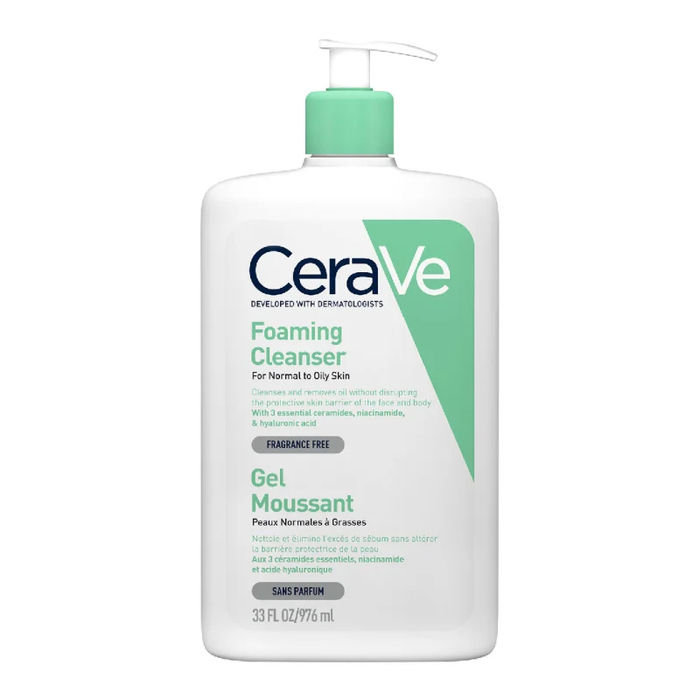CeraVe peneči čistilni gel za normalno do mastno kožo, 1 l