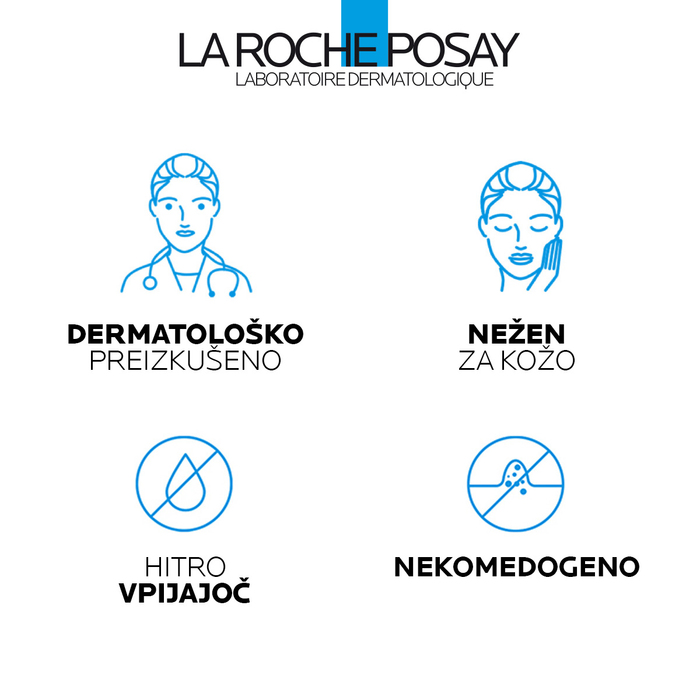Effaclar Duo+M: dermatološko preizkušeno, nežno za kožo, hitro vpijajoče in nekomedogeno