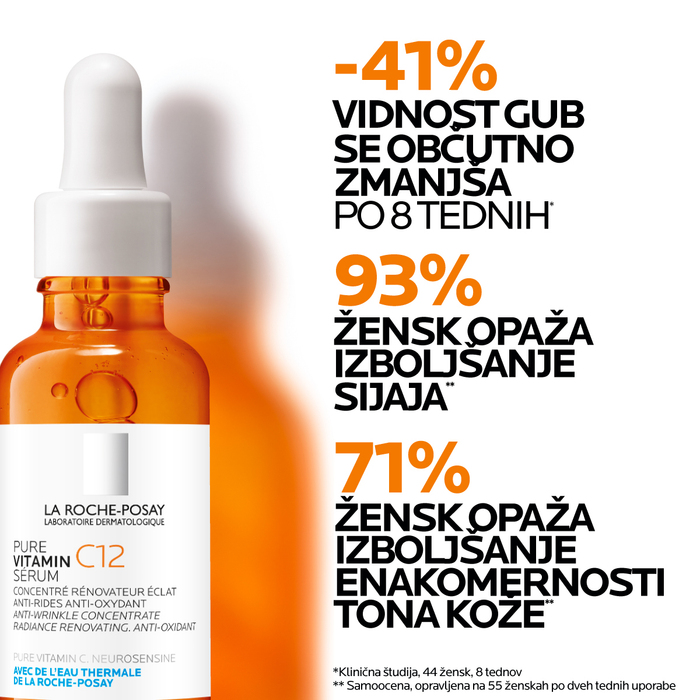 La Roche-Posay Pure Vitamin C12 Serum – rezultati po 8 tednih uporabe